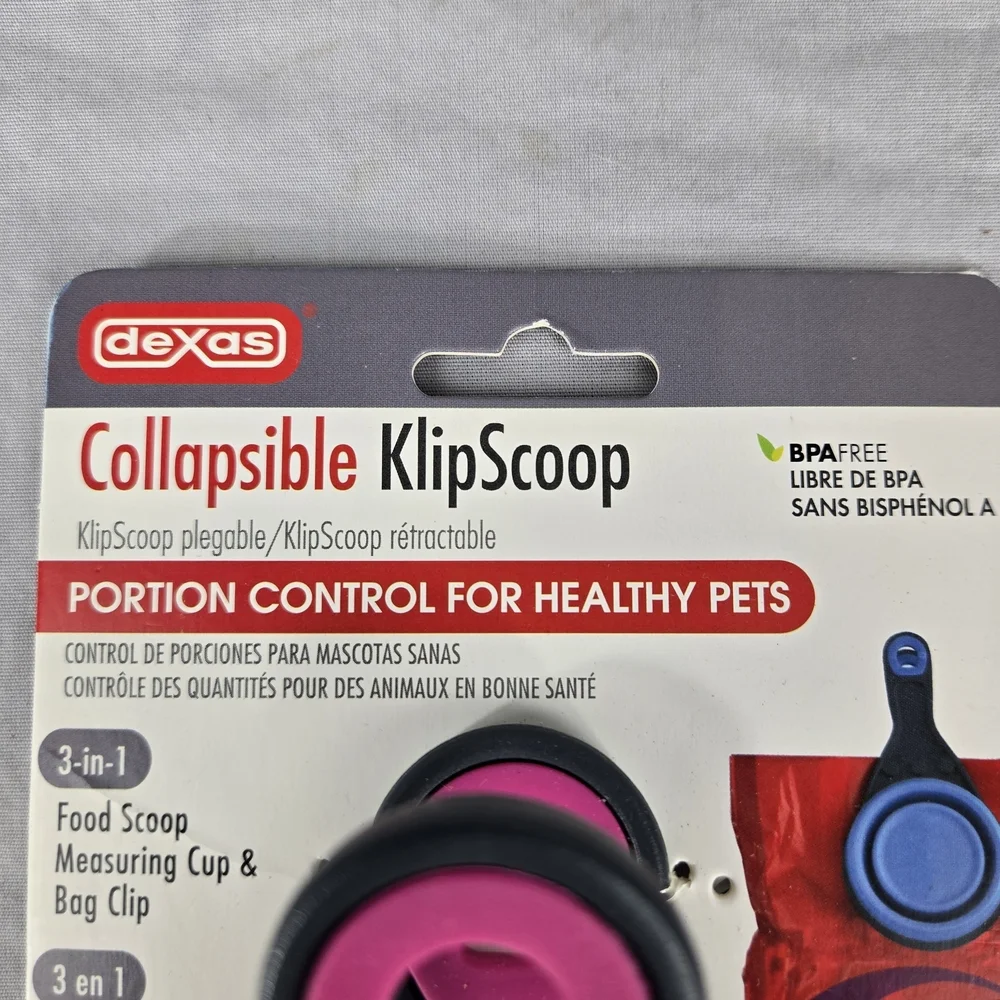 Dexas Collapsible KlipScoop with Pink Bowl